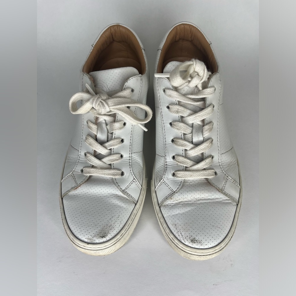 greats brooklyn shoes Lace Up Sneakers Casual Women Size 37 US 7 White Leather